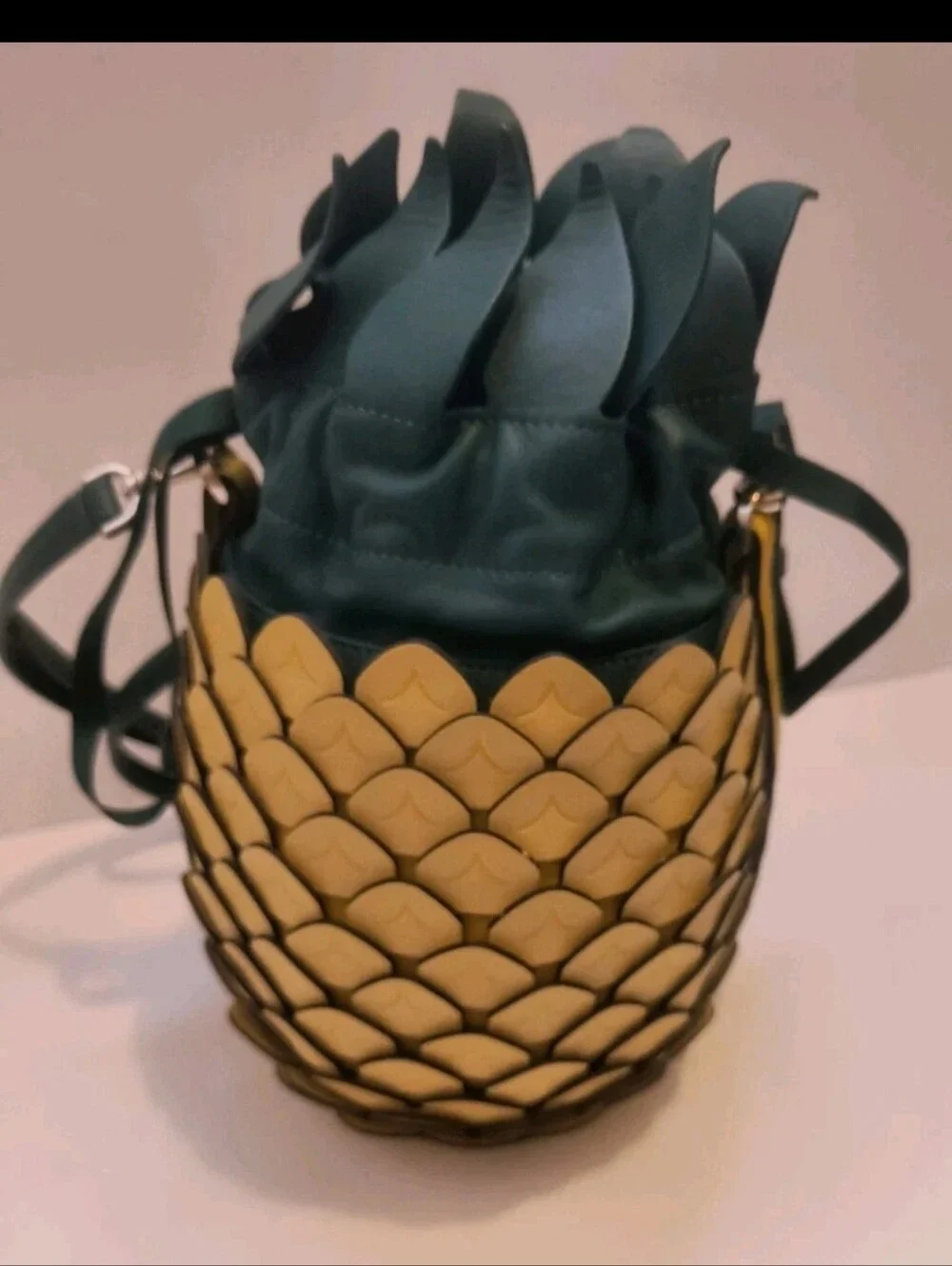 Kate Spade New York Colada 3D Pineapple Novelty Bucket Bag Tropic Crossbody Bag